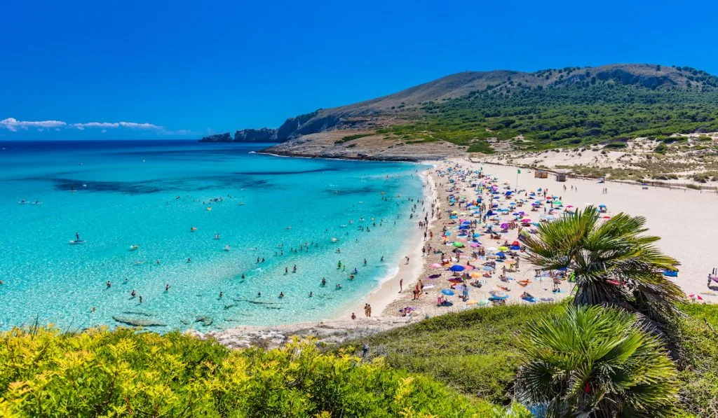 beautiful beach in mallorca