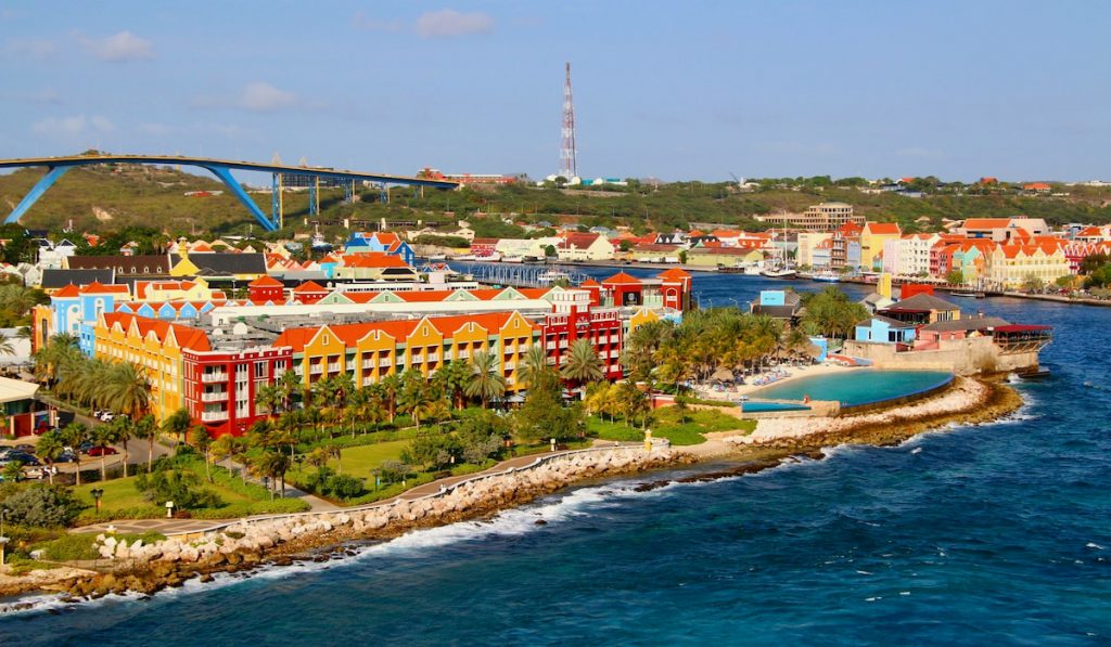 colorful buildings in curacao