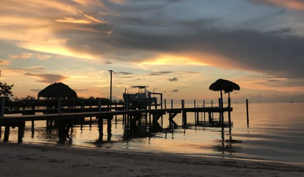 sunset in florida keys