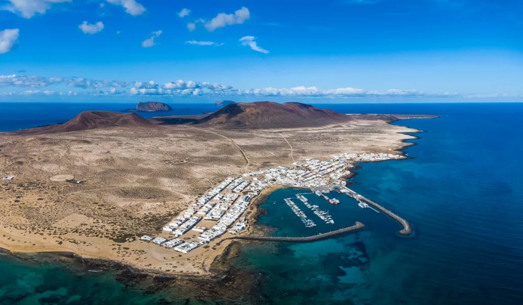 top view la graciosa village 